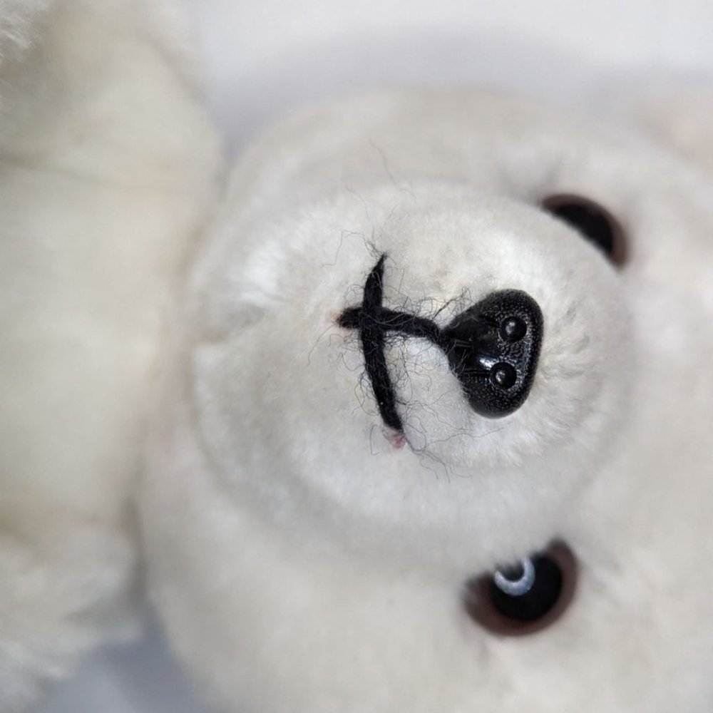 R. Dakin & Co 1977 white polar bear huggy arms - no baby - replacement 10 inch - Picture 2 of 6